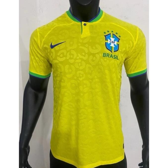 Player Issue Jersey Baju Bola Brazil Home Pi 2022 Grade Ori Juragankawan12