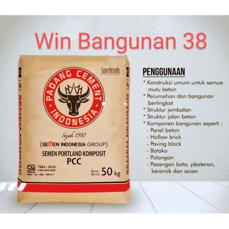 (HARAP DIBACA DESKRIPSI) Semen Padang Persak/Semen Padang@50kg