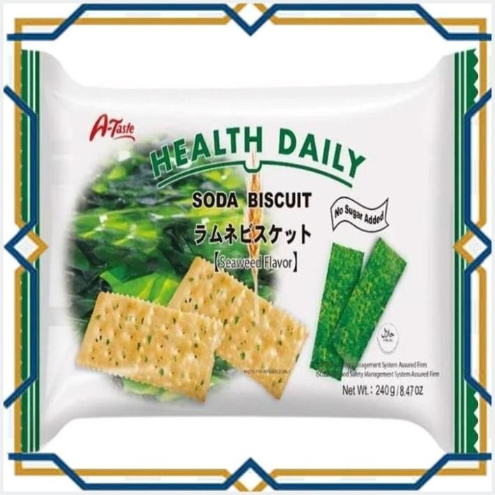 

[LDY] A-TASTE HEALTH DAILY SODA BISKUIT SEAWEED FLAVOR 240GR