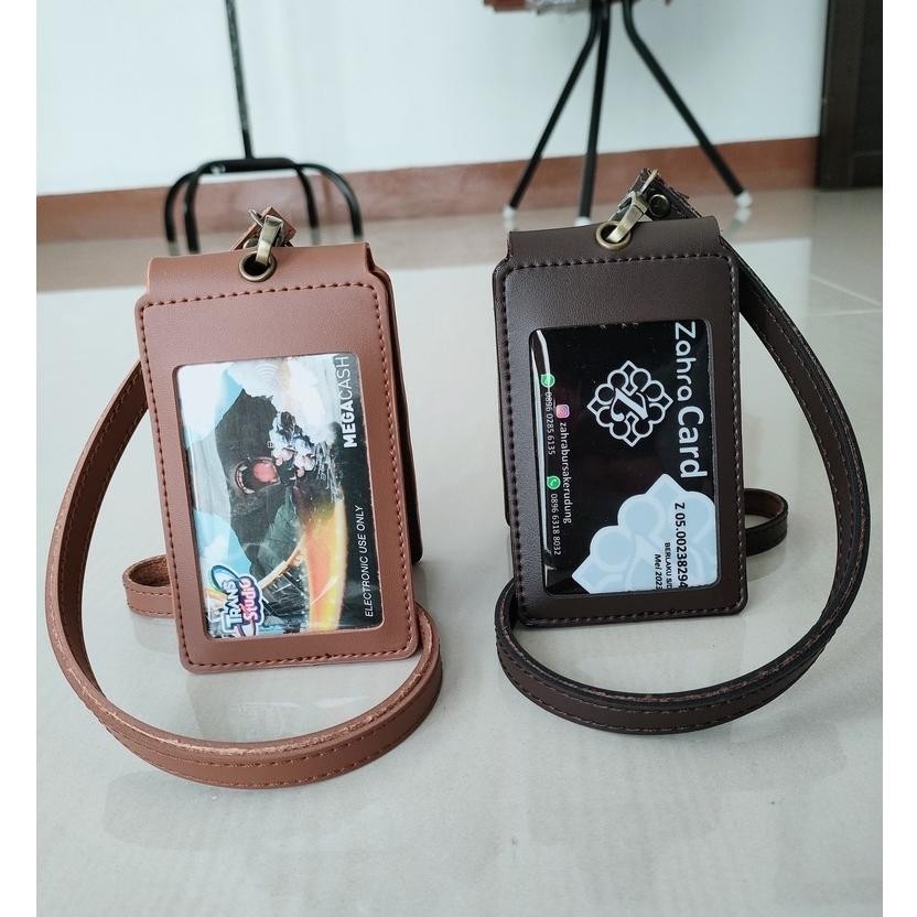 

ID CARD NAME TAG KULIT HOLDER DOUBLE FLIP MAGNET TERBARU KEKINIAN LARIS