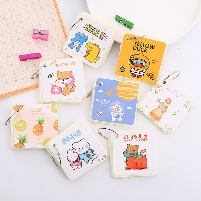 

FREE SHIPPING / READY BALI BUKU MEMO KECIL GANTUNGAN STICKY NOTE RING MINI NOTEBOOK NOTEPAD CUTE LOOSE-LEAF POCKET BOOK BUKU CATATAN LUCU DIARY PORTABLE MOTIF KARTUN UNTUK PELAJAR KANTOR SEKOLAH