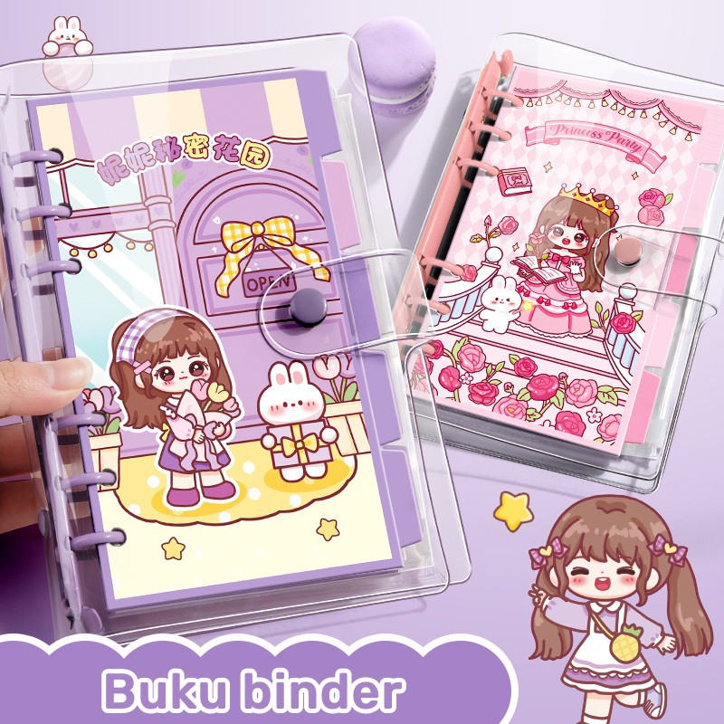 

FREE SHIPPING / READY BALI BUKU BINDER KARAKTER LUCU BUKU TULIS AESTHETIC SPIRAL NOTEBOOK LOOSE-LEAF CUTE KOREA BUKU CATATAN AGENDA DIARY SCRAPBOOK JURNAL DAILY PLANNER HANDBOOK DIY SEKOLAH KANTOR PELAJAR