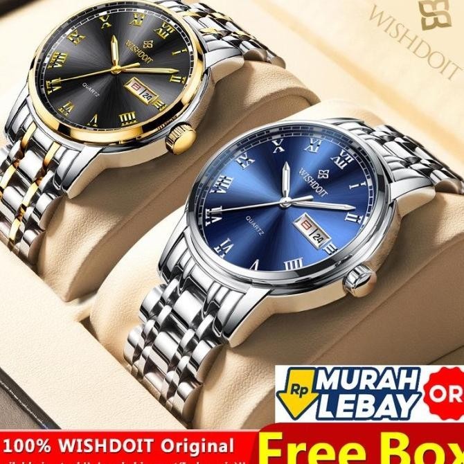 Grand Wishdoit Jam Tangan Couple Anti Air Orinal Cowok Lelaki Laki Eltazianazellya