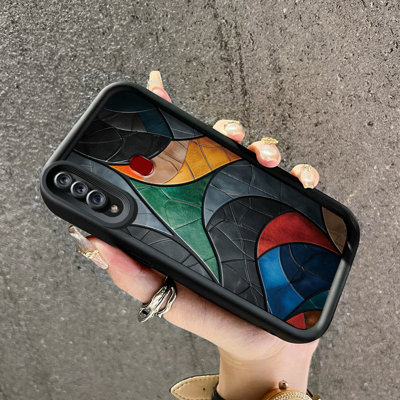 Casing Hp Samsung Galaxy A20s Case pola pisau Kesing ponsel HP lembut ganda baru Softcase pelindung 