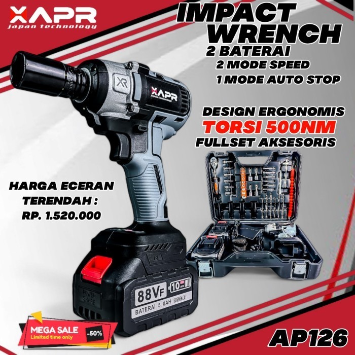 Apr Bor Impact Wrench 500Nm Ap126 Dewalt Garansi Res 5Thn