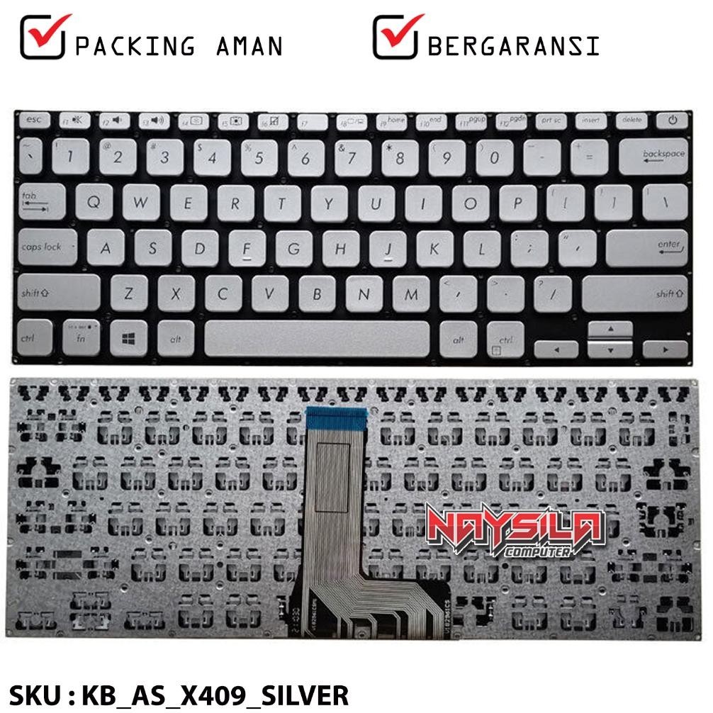 Keyboard Asus Vivobook 14 M409 M409D X415 A409 A409Fl A409Jb A409Fa A409Ub A409Ma Silver