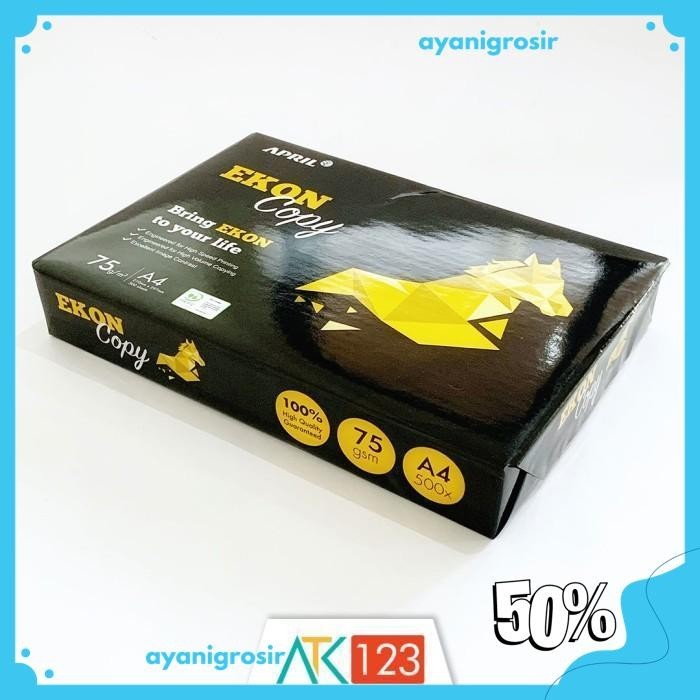 

KERTAS HVS A4 75 GSM - EKON COPY GRATIS ONGKIR