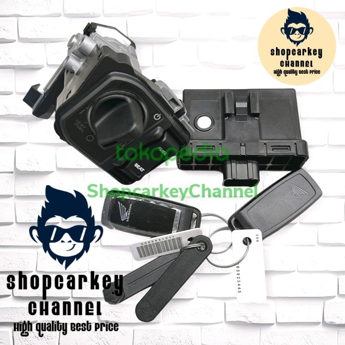 Kunci Set Kontak Remote Keyless Motor Honda Pcx 160 Full Set Original