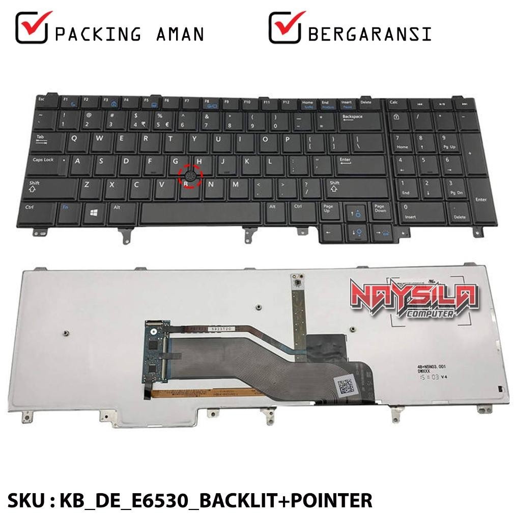 Keyboard Dell Precision M4600 M4700 M4800 M6600 M6700 - Backlight + Pointer