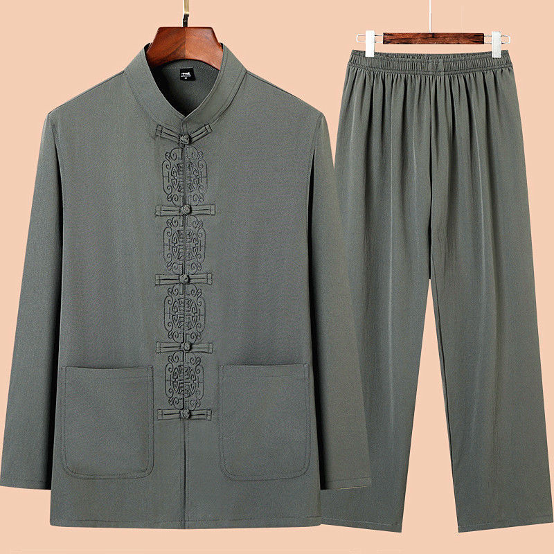 Thin Long-Sleeve Suit-Person Tang Suit Men's Hanfu Clothes Chinese Style Men's Hanfu