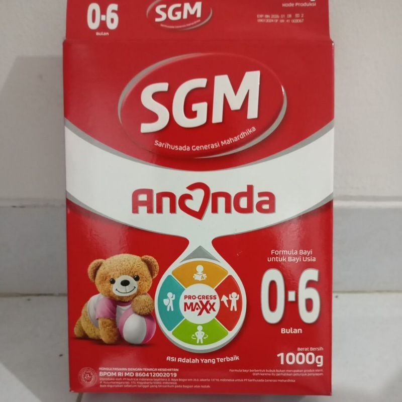 susu SGM 0-6 bulan