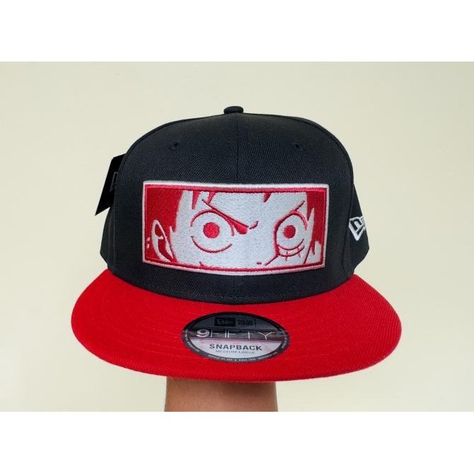 Diskon Murah  Topi New Era 9Fifty x One Piece Monkey D Luffy Black Cap 100% Original