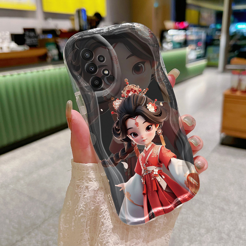 Casing Hp Samsung Galaxy A22 M22 A23 A21s A24 Case lembut untuk Casing sarung HP pola putri casing p