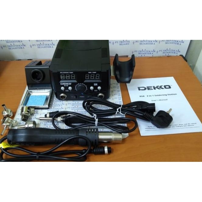 Solder Station Plus Hot Blower Digital Dekko 858,Air Heater Solder Uap
