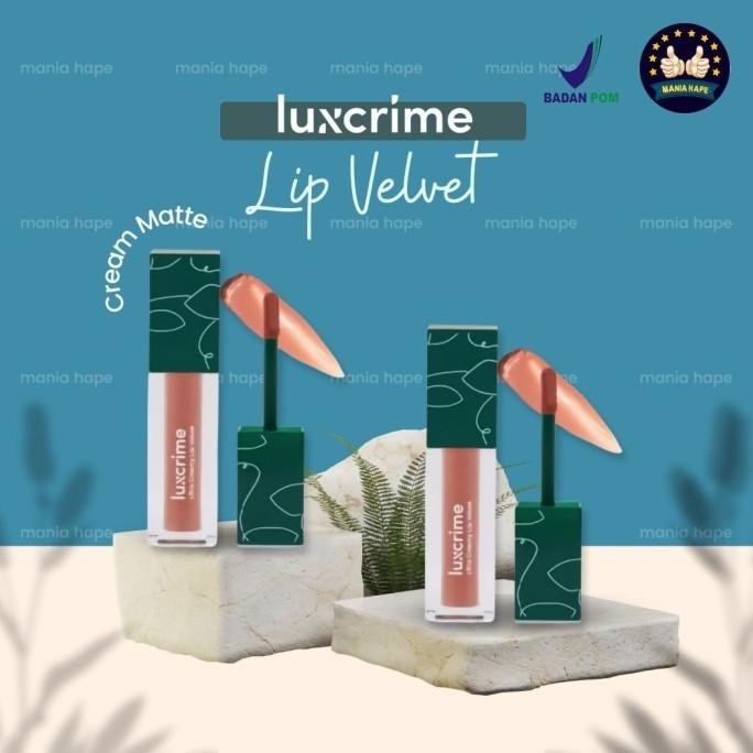 [ LUXCRIME ] ULTRA CREAMY LIP VELVET HYDRATING LIPSTICK CREAM MATTE