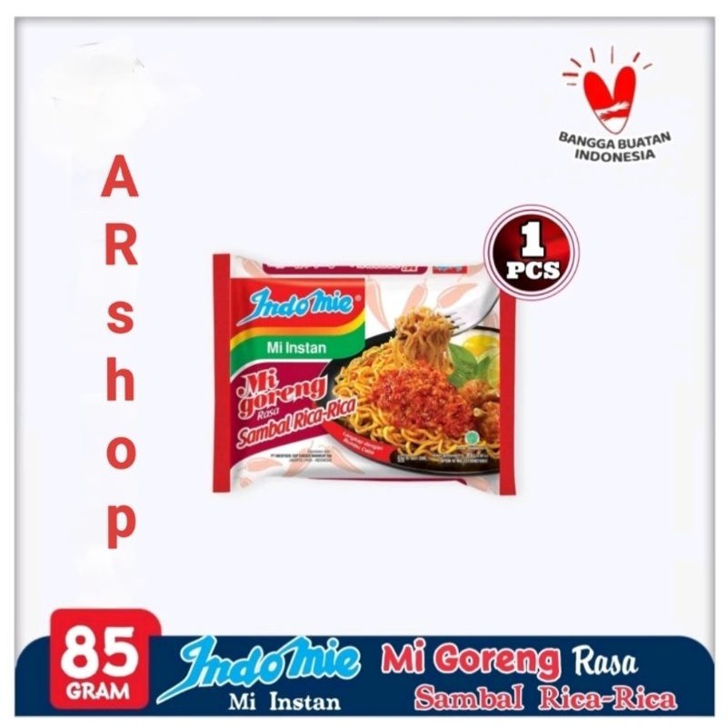 

Indomie Mie Instan Goreng Rasa Sambal Rica - Rica | Bag - 85 gr (kemasan satuan)