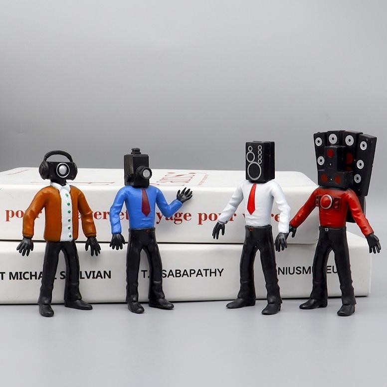 (mainan) Mainan Skibidi Toilet Siren Head Figure Pajangan Koleksi Mainan Boneka Tipe Monitor Speaker