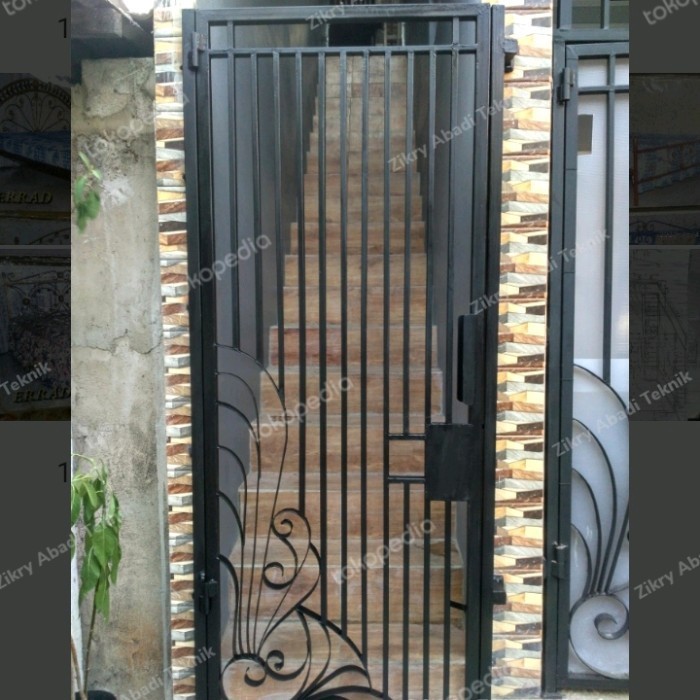 PINTU / BALKON / PAGAR BESI MINIMALIS / TRALIS / RAILING TANGGA