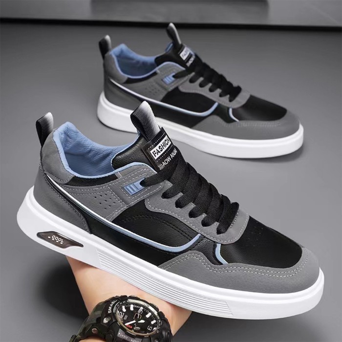 Keeping Sepatu Sneakers Pria Sepatu Olahraga Cowok Keren Hitam Ksr116