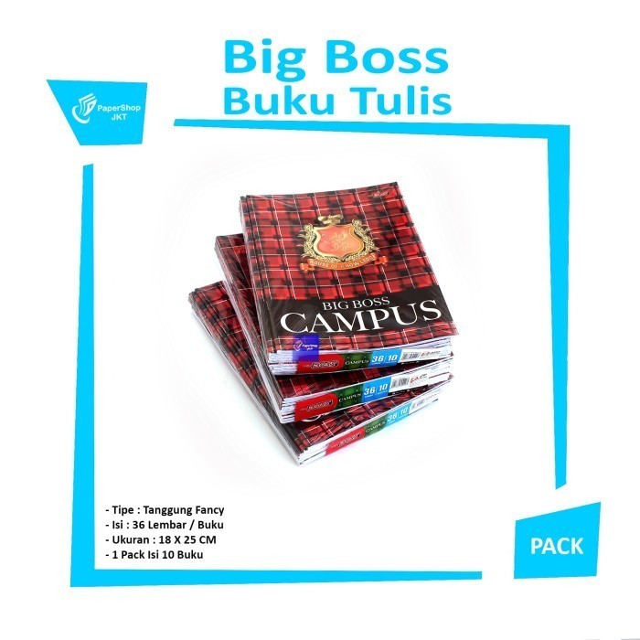 

BRG BARU [PERPACK]Buku Tulis Big Boss/Campus 36 lembar