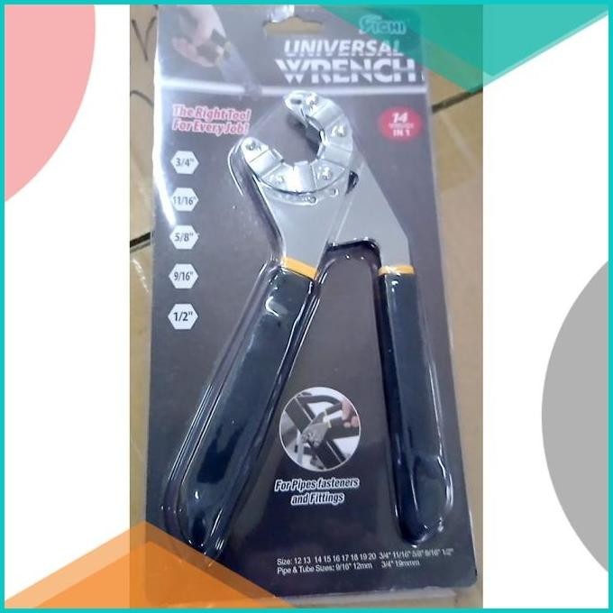Kunci Pas Multifungsi Serbaguna 8 in 1 Adjustable Hexagonal Wrench 19F