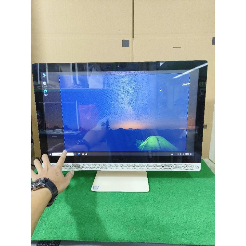 READY PC ALL IN ONE HP CORE I7-7700T RAM 8GB SSD 256GB TOUCHREN