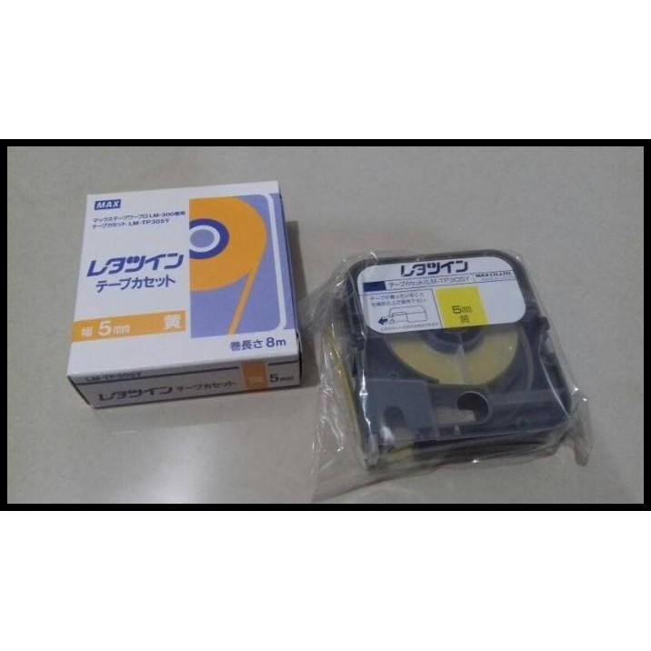 

TERBARU MAX LETATWIN LABEL LM-TP305Y / TAPE CASSETE / LABEL LETATWIN !!
