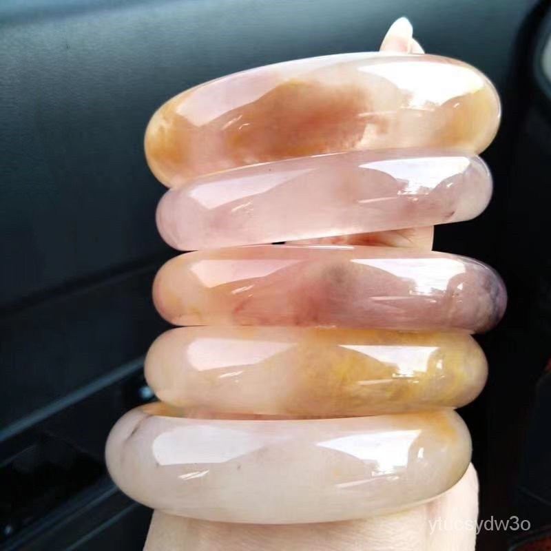 Gelang Giok Violet Bebas Lem Alami Gelang Giok Jinsi Gelang Ungu Ungu