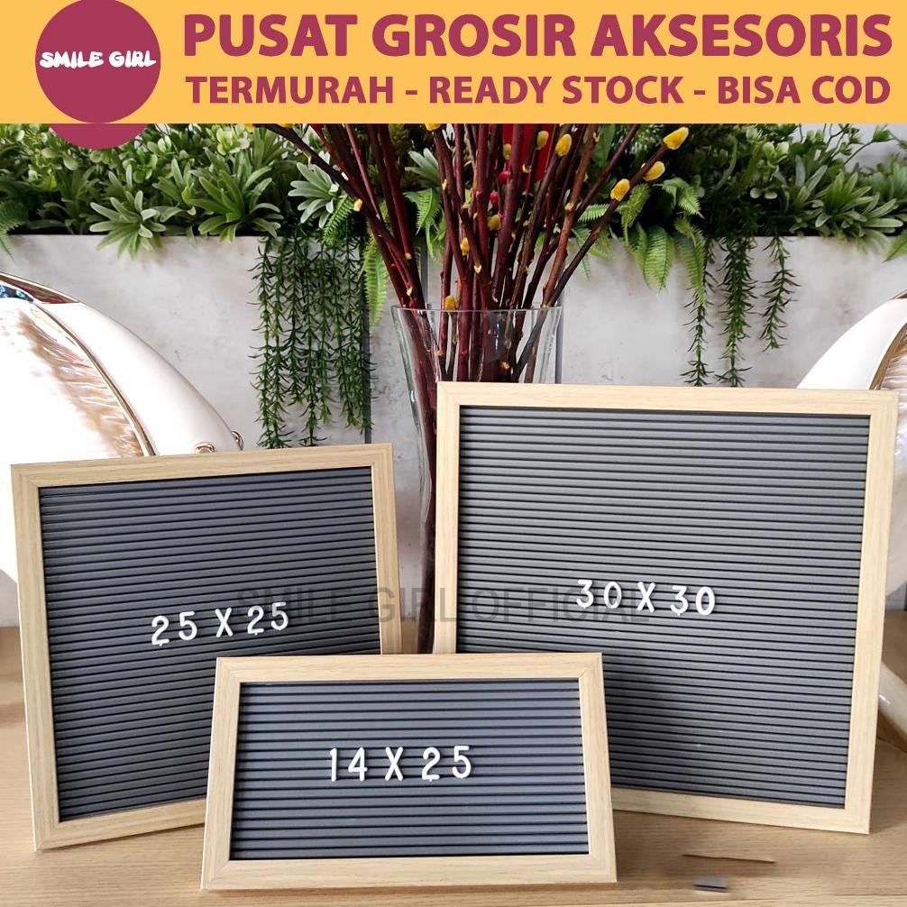 

Banyak Promooo !!! Sg | Pusat Grosir | 40 Pcs - 30X30Cm Letter Board Include Huruf / Papan Nama Bayi / Papan Menu / Dekorasi Kamar