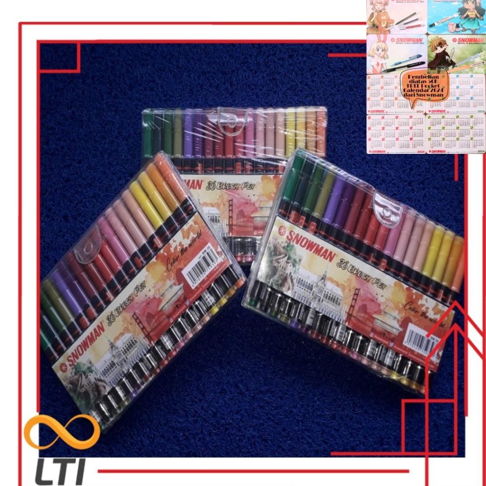 

Sedang Promooo !!! Snowman Brush Pen Set 36 Colours / Brusen Warna Bm 36