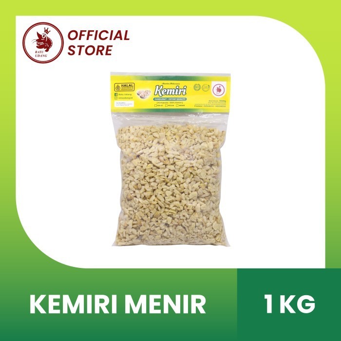 

Kemiri Menir Kemasan 1 Kg Cap Ratu Udang Indonesia Candlenut Granules