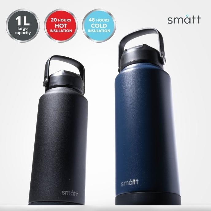 Smatt Double Insulation Bottle Termos 1 Liter Tumbler Stainless 1000ML
