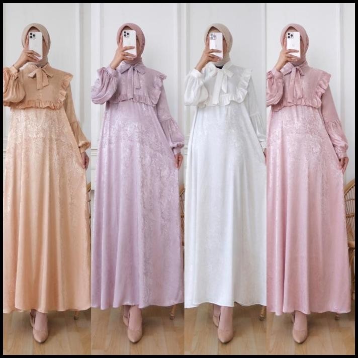 DISKON) baju muslim wanita /GAMIS SILK POLOS/ GAMIS ARMANI SILK / GAMIS PASTEL Silahkan diorder