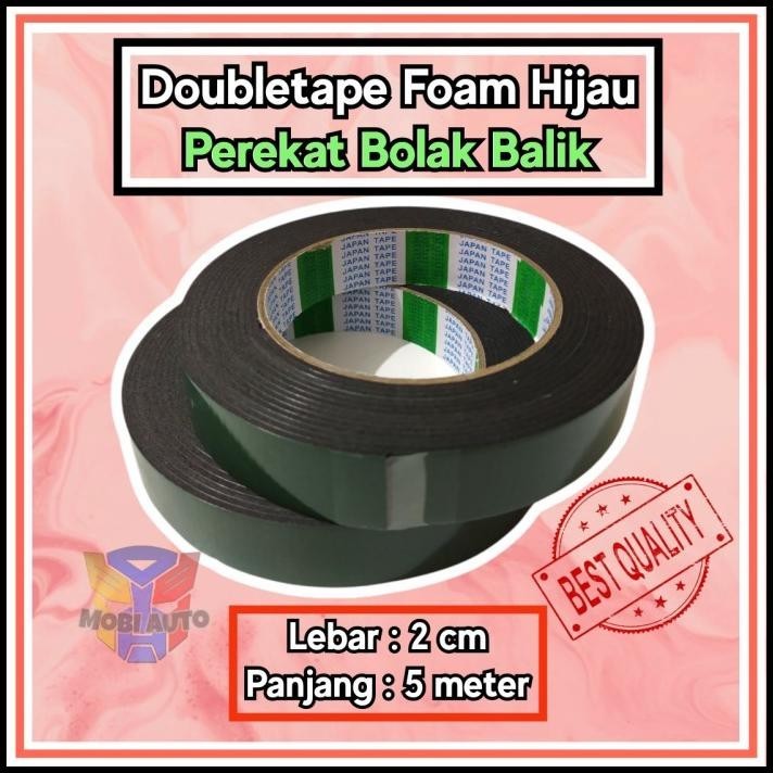 

GRATIS ONGKIR DOUBLETAPE DOUBLE TAPE LEM FOAM HIJAU PEREKAT BOLAK BALIK !!