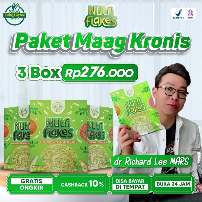 

Nutriflakes Paket 3 Box - Sereal Sehat Untuk Dan Gganti Nasi