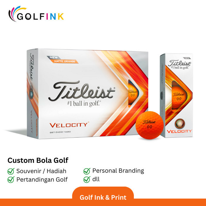 GOLF BALL TITLEIST VELOCITY 22 ORANGE ORIGINAL / GOLF BALL TITLEIST