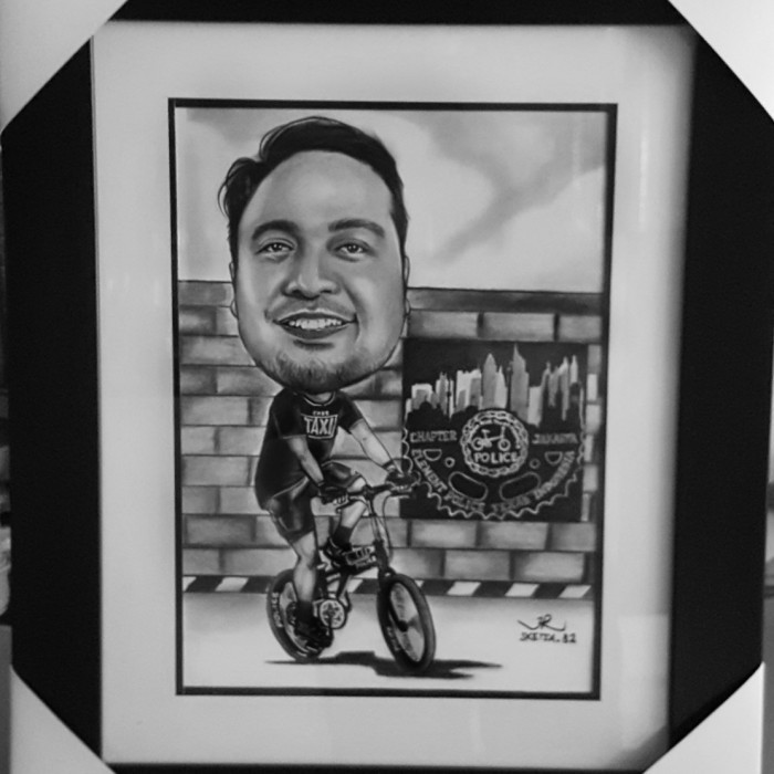 Sketsa / Lukisan Wajah Karikatur A3