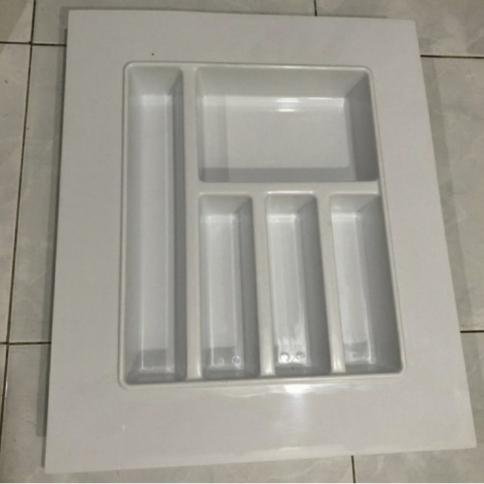 Tempat Sendok Laci Putih / Sekat Laci / Sendok Garpu Kitchen Set
