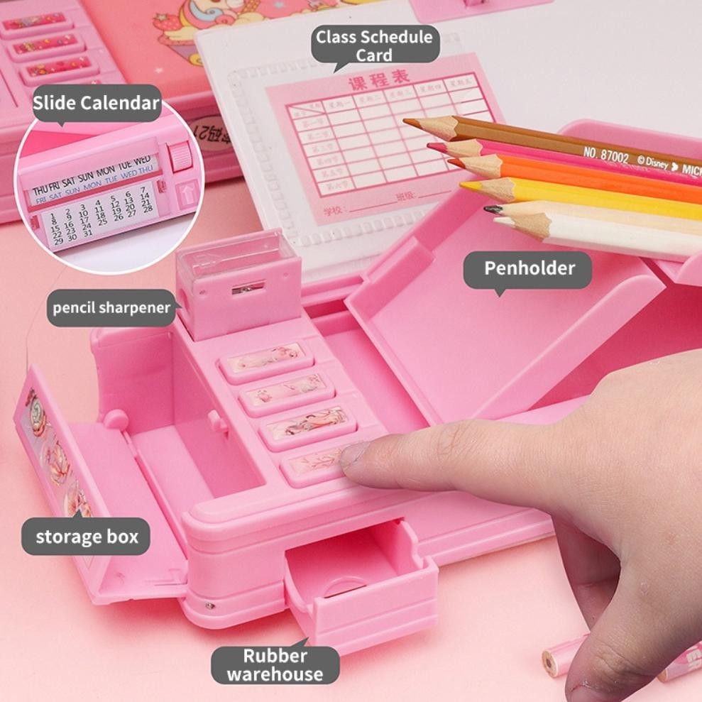 

Special Sale! Tempat Pensil Multifungsi Motif Untuk Anak Kotak Pensil Pola Kartun Lapisan Ganda dan Tunggal dengan Rautan Kapasitas Berkualitas