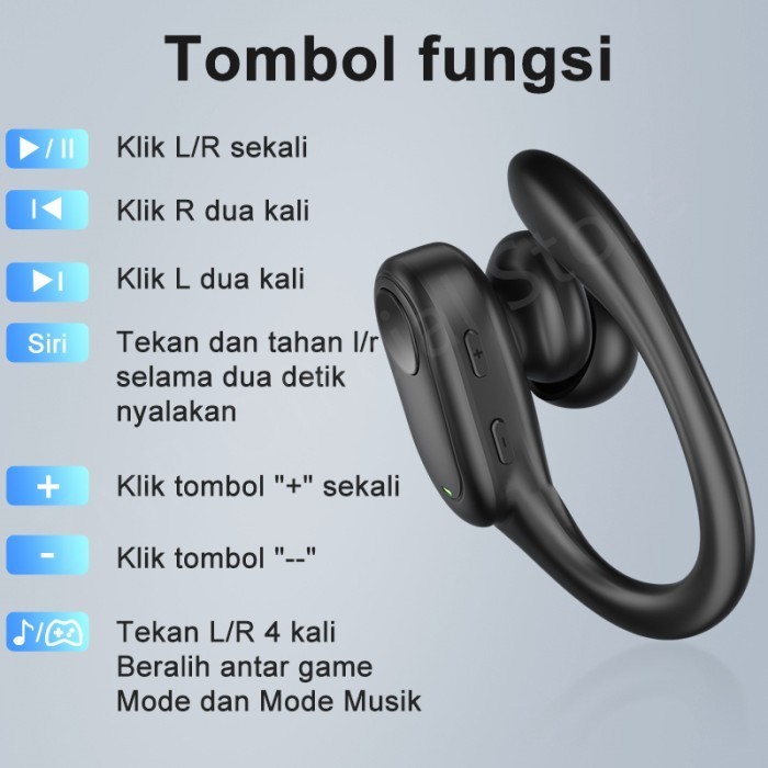 Voulao Tws Vl1 Bluetooth Earphones True Wireless Sports Headphones