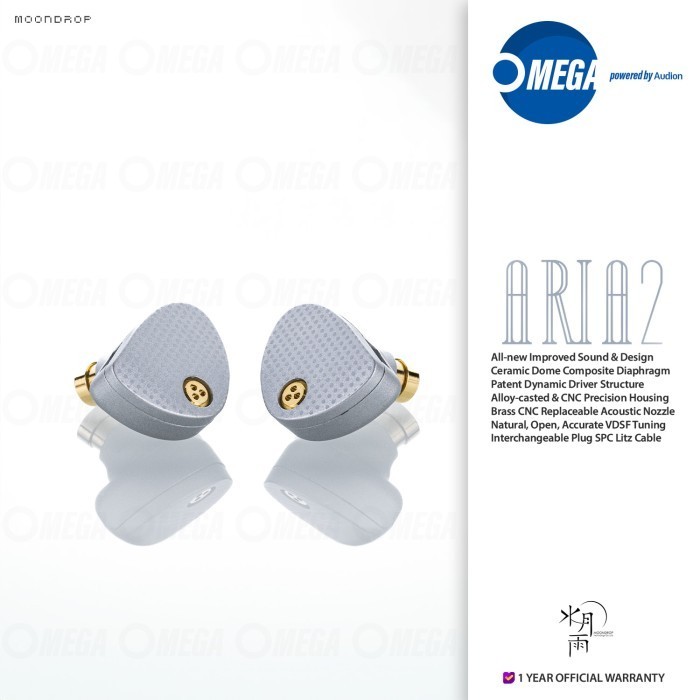 Moondrop Aria 2/Aria2 Full-Field Hi-Fi 2Pin In-Ear Iem/Earphone