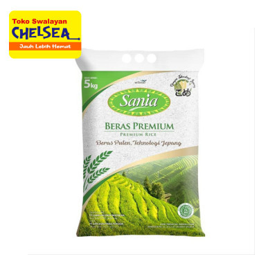 

Beras Sania premium 5 kg beras putih pulen