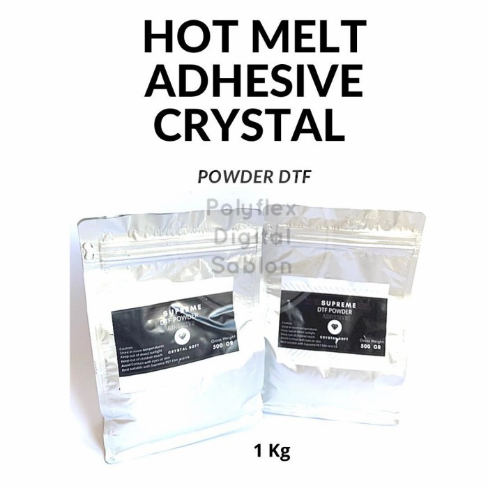 

Hot Melt Adhesive Crystal Powder Bubuk DTF dan DST 1 Kg Murah