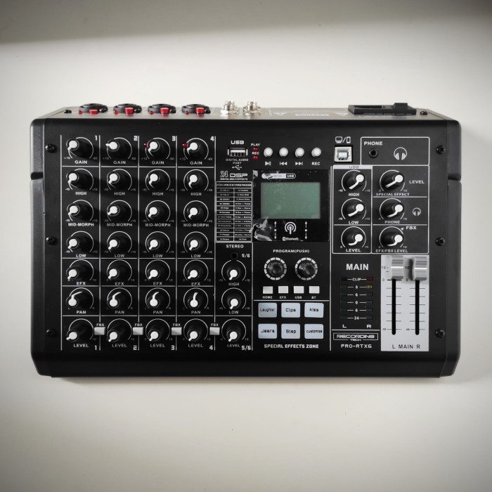 RECORDING TECH PRO RTX6 USB AUDIO MIXER RECORDING, PODCAST STUDIO