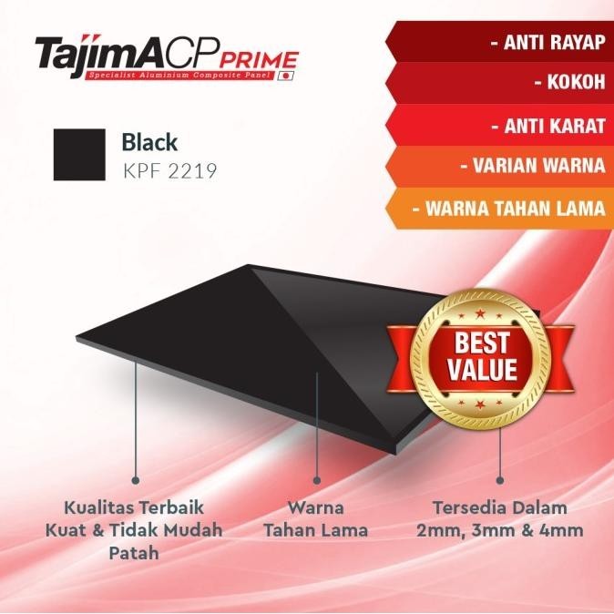 ACP Tajima Black 3mm Indoor - Aluminium Composite Panel