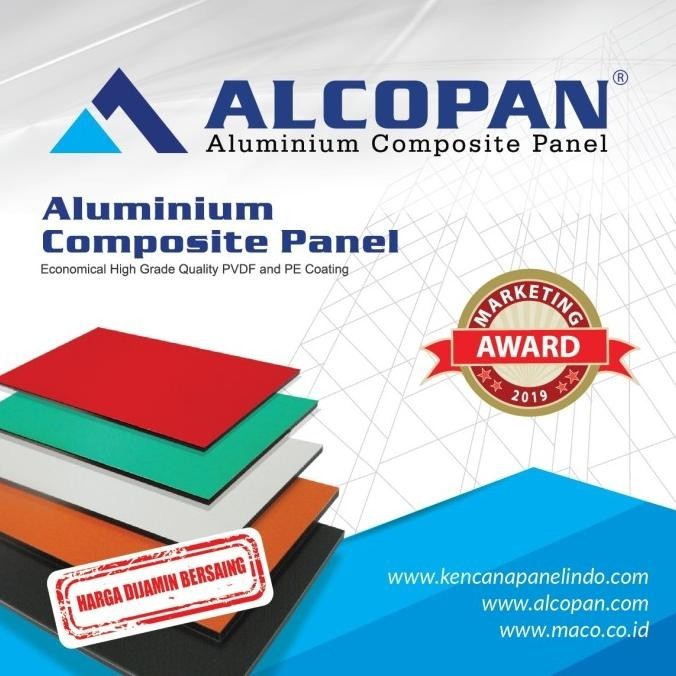 ACP aluminium composite panel Alcopan Blue Glossy PE 4mm