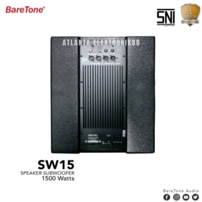 Speaker Baretone Sw15 Subwoofer Baretone Sw-15