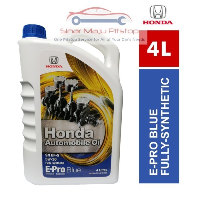 Paket Oli Honda E-Pro Blue 5W-30 Sn & Filter Mobil Crv & Hrv & Brv