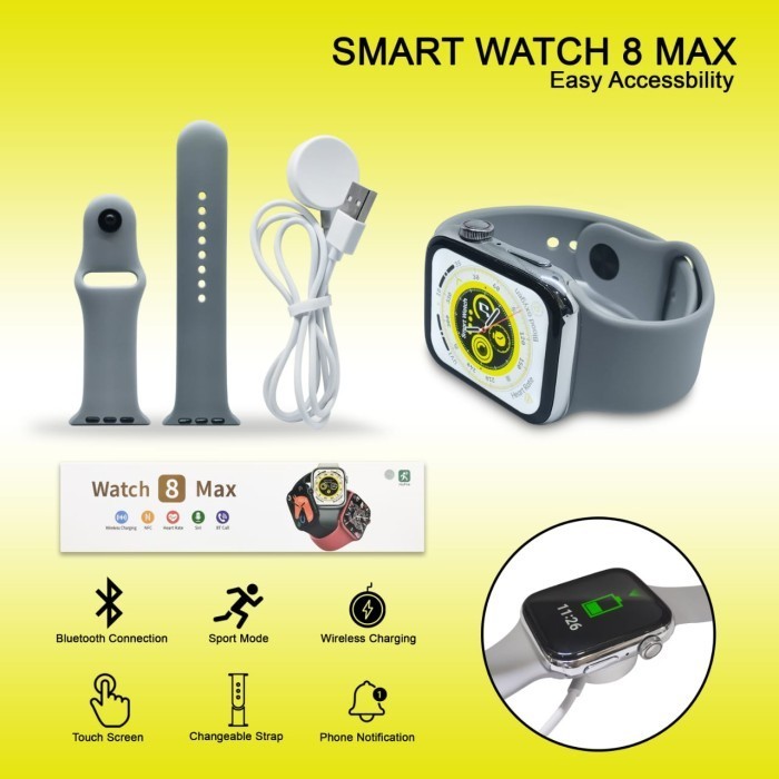 Smart Watch Series 8 Max 45Mm Smartwatch Full Screen Jam Tangan 8Max