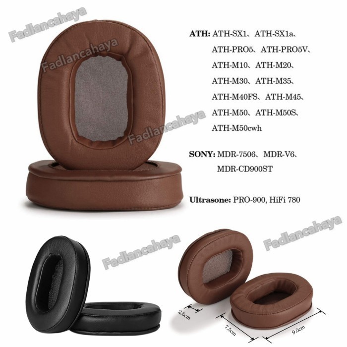 Busa Earcup Earpads Foam Headphone Headset Ath Sony